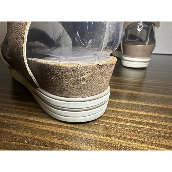 EILEEN FISHER Spree Sport Sandal Tan Platform Adjustable Ankle Strap Women's 8 - Picture 7 of 14